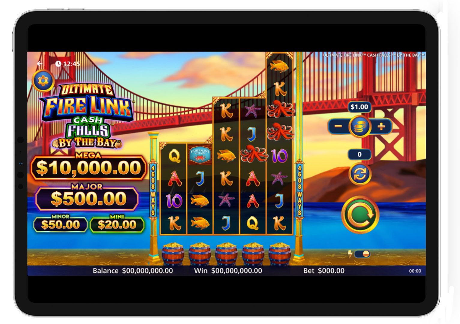 Ultimate Fire Link Cash Falls by the Bay Screenshot