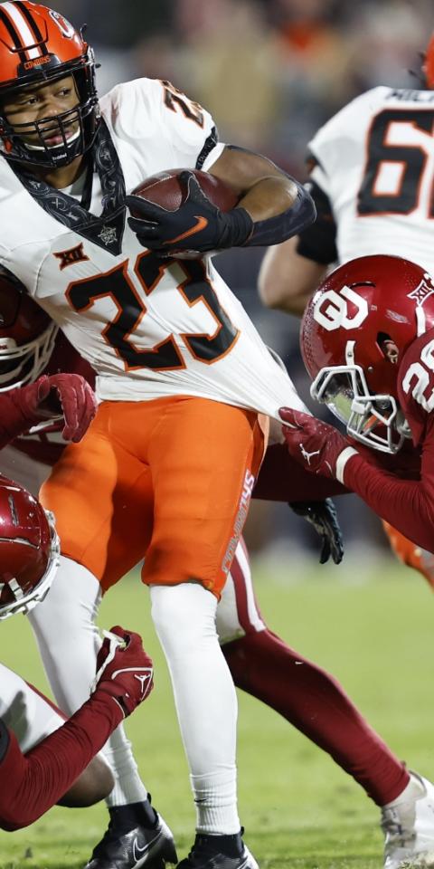 College football's Bedlam Series rivalry between the Oklahoma Sooners and Oklahoma State Cowboys