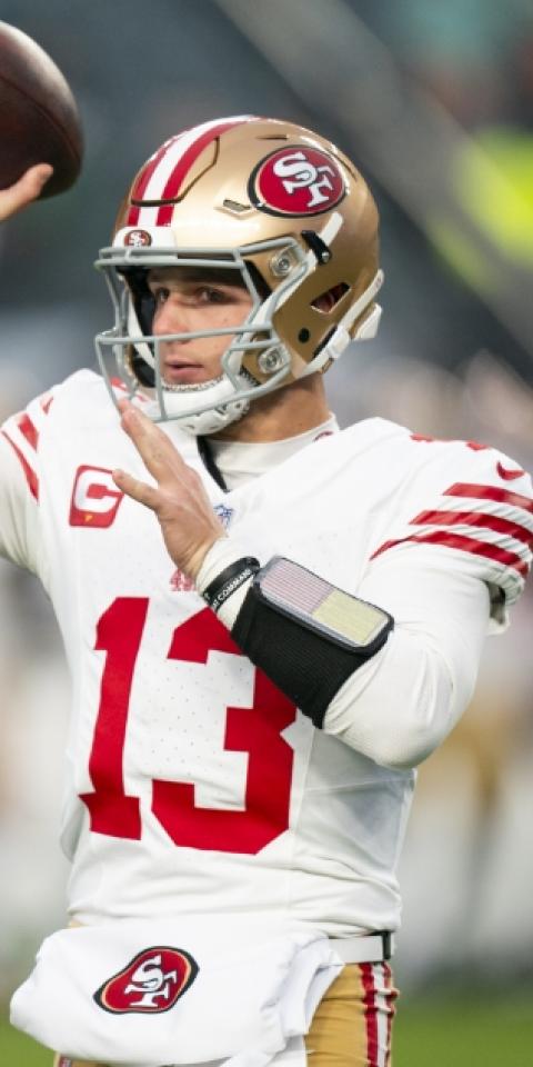 Brock Purdy's San Francisco 49ers featured in our 49ers vs Seahawks picks and odds