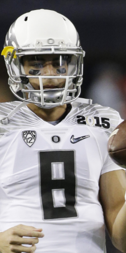 Marcus Mariota is featured in our Past Heisman Trophy Winners series