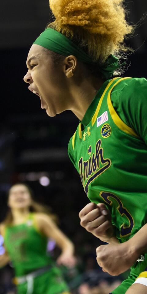Hannah Hidalgo's Notre Dame featured in our Womens March Madness east region odds