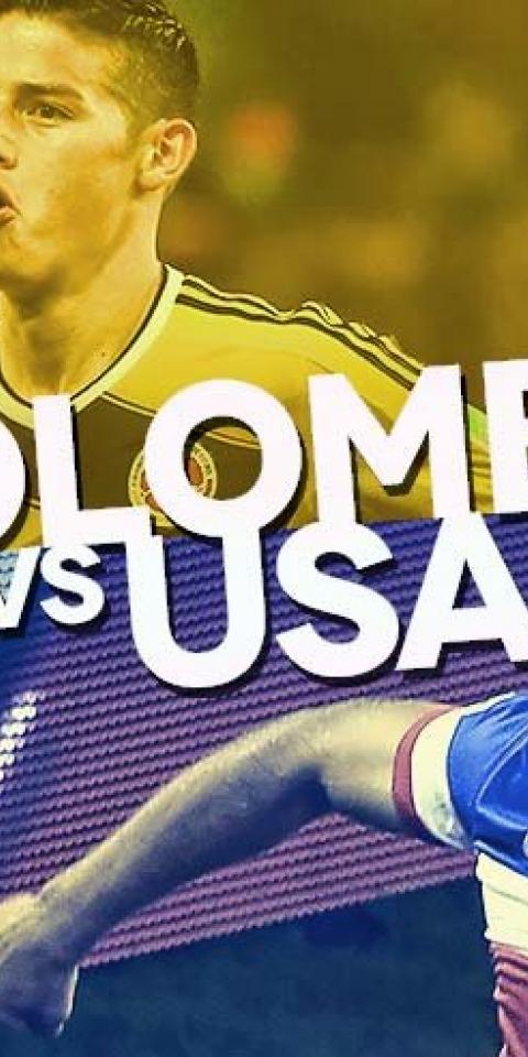 James Rodriguez Colombia Clint Dempsey USA Copa America