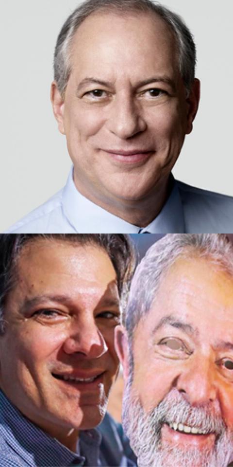 Candidatos à presidência do Brasil nas Eleições 2018: Bolsonaro, Ciro, Alckmin, Amoêdo, Haddad, Marina