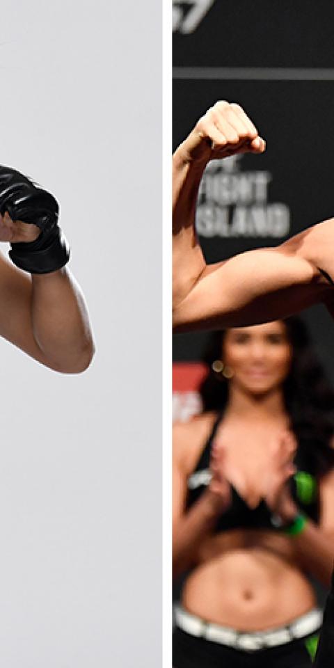 Marina Rodriguez (right) is favored in the UFC Fight Night: Waterson vs Rodriguez odds.