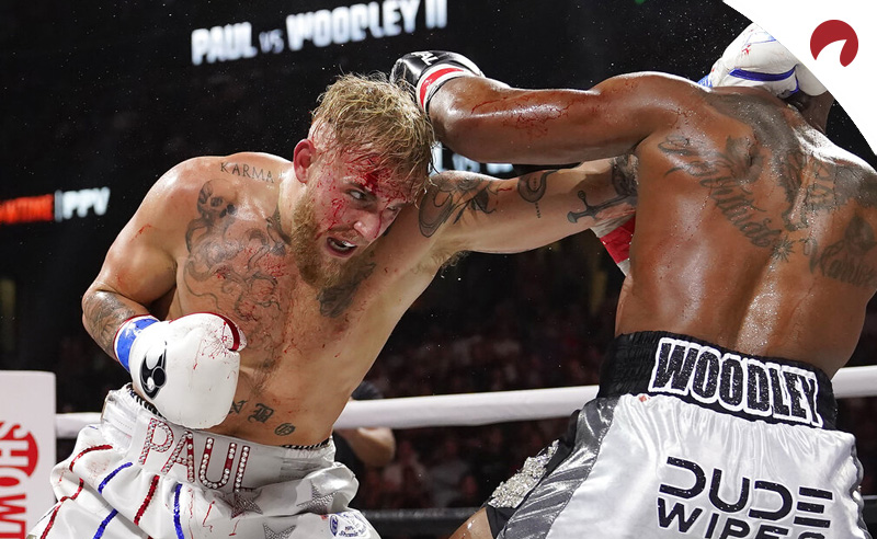Jake Paul conecta un puñetazo sobre Woodley. Cuotas y pronósticos para el Jake Paul Vs Hasim Rahman Jr.