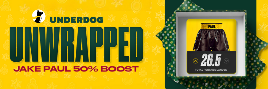 Underdog Jake Paul 50% Bost Unwrapped