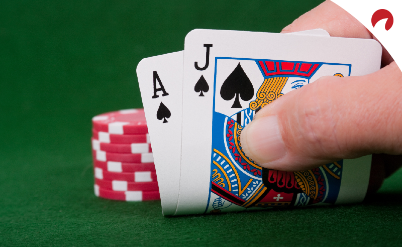 blackjack online cards on table