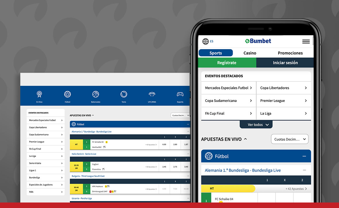 Bumbet | Captura de pantalla en versión de escritorio