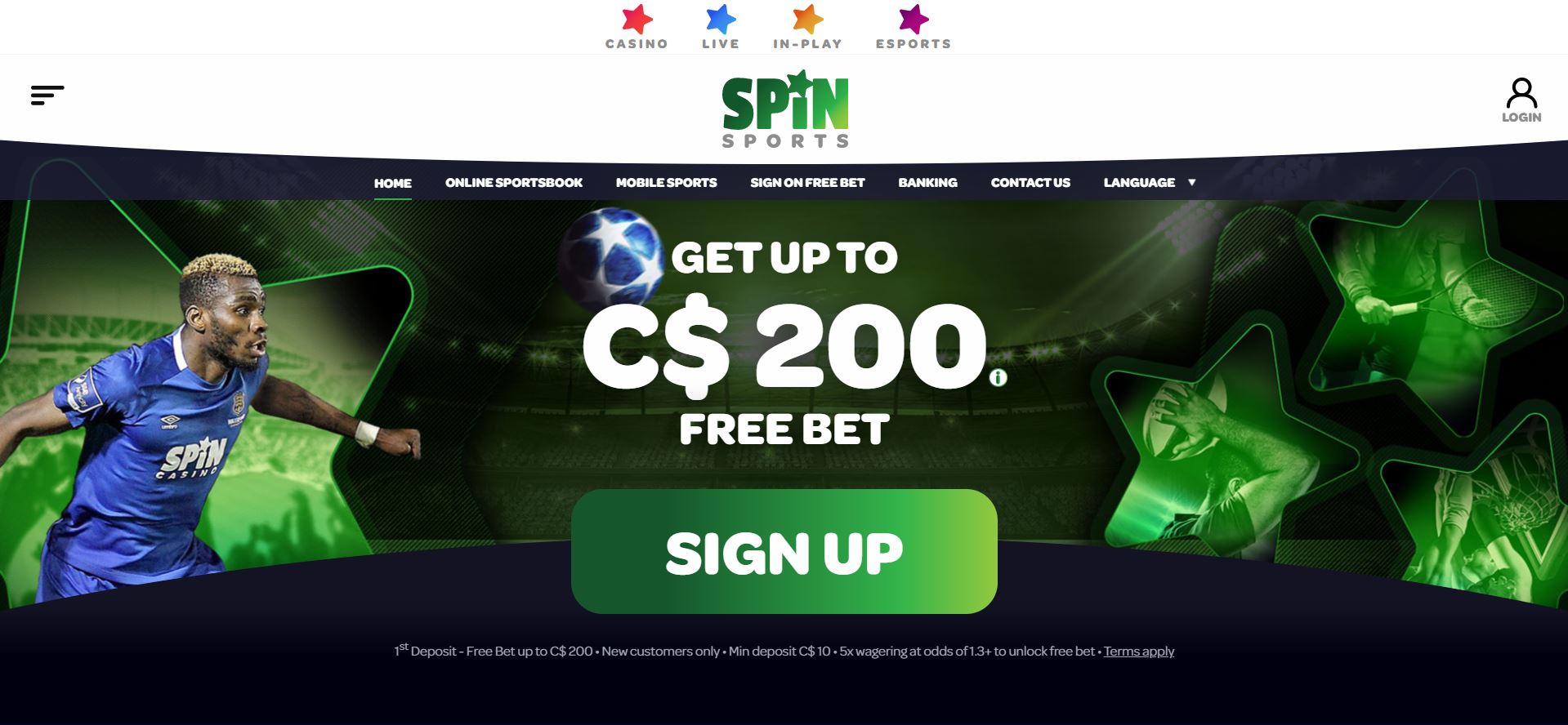 Spin Palace Sports Betting Review