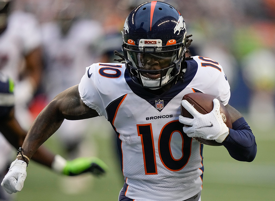 Jerry Jeudy and the Denver Broncos take on the New York Giants in a Week 1 matchup.