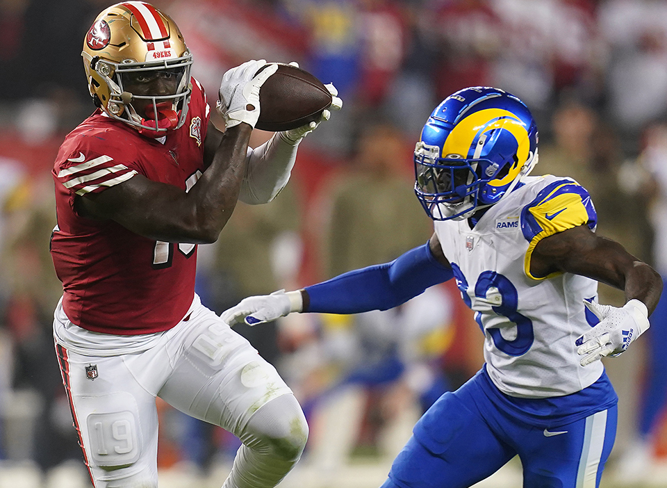 Deebo Samuel and the 49ers are solid road favorites in Niners-Jaguars betting odds.