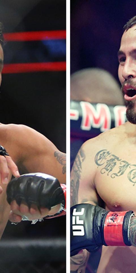 Rob Font (left) is favored in the Font vs Vera (right) odds.