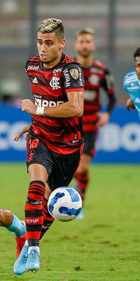 Andreas, do Flamengo, em lance de partida contra o Sporting Cristal na Libertadores