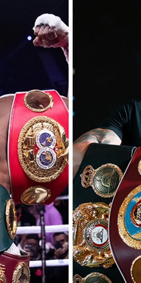 Oleksandr Usyk (right) is favored in the Joshua vs Usyk 2 odds