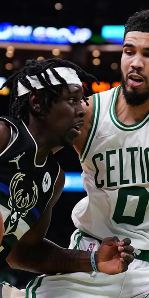 Jrue Holiday and the Bucks are slim favorites over Jayson Tatum and the Celtics in Celtics vs Bucks odds.