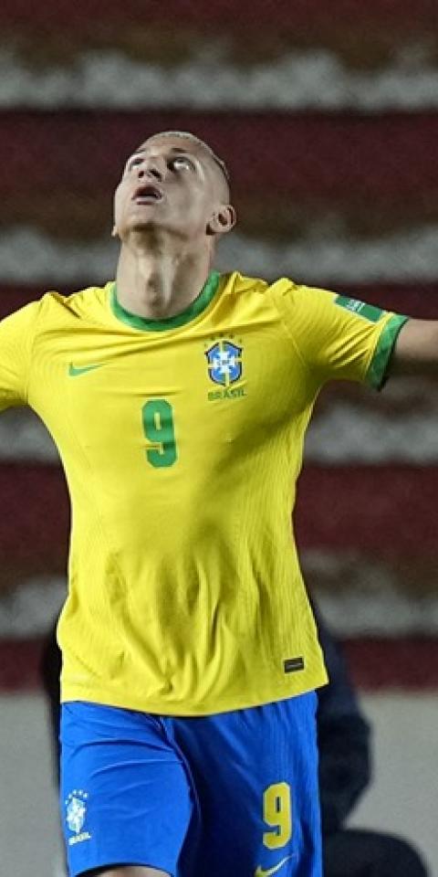 Richarlison é um dos jogadores no ataque do amistoso Brasil x Gana