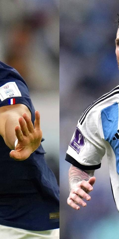 Argentina x França na final da Copa do Mundo no Qatar