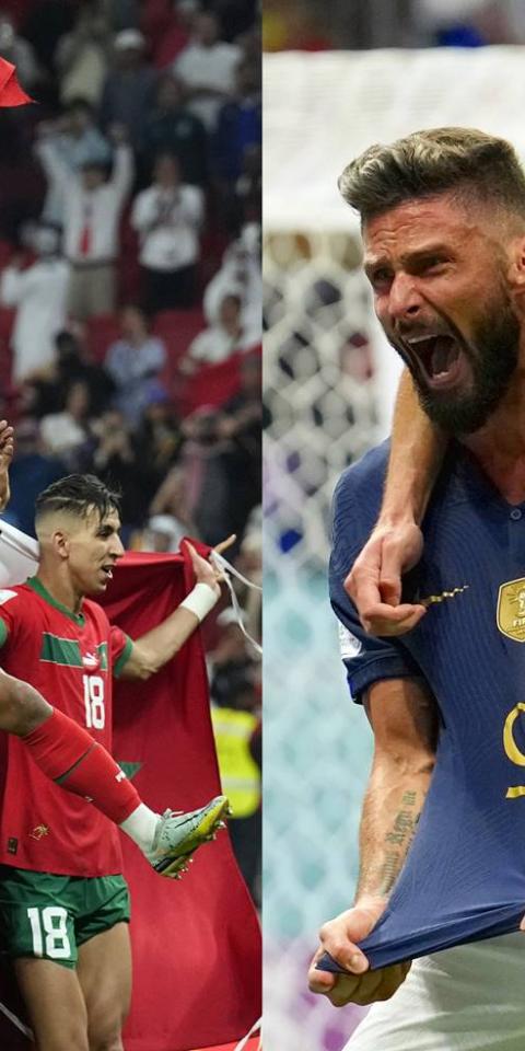 França x Marrocos nas semifinais da Copa do Mundo no Qatar