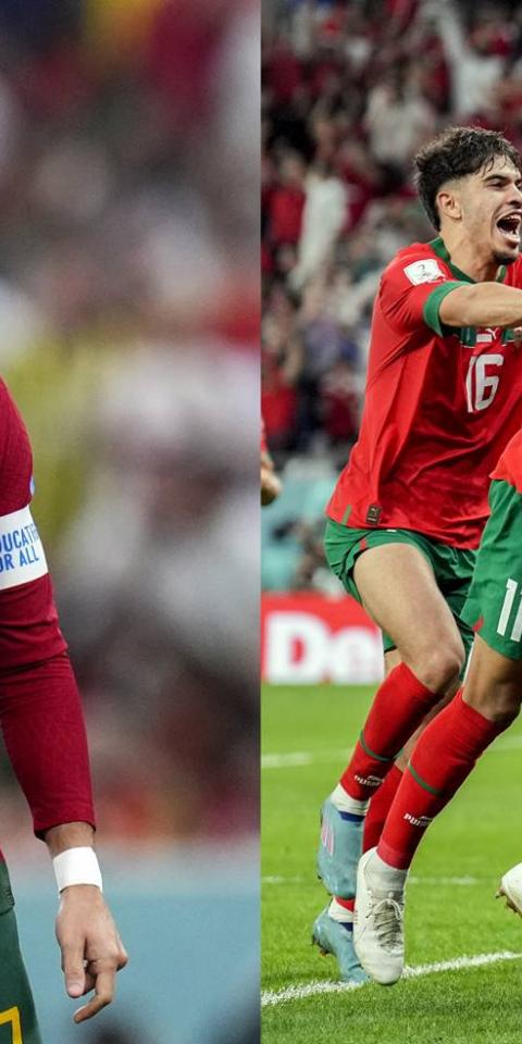 Marrocos x Portugal nas quartas de final da Copa do Mundo no Qatar