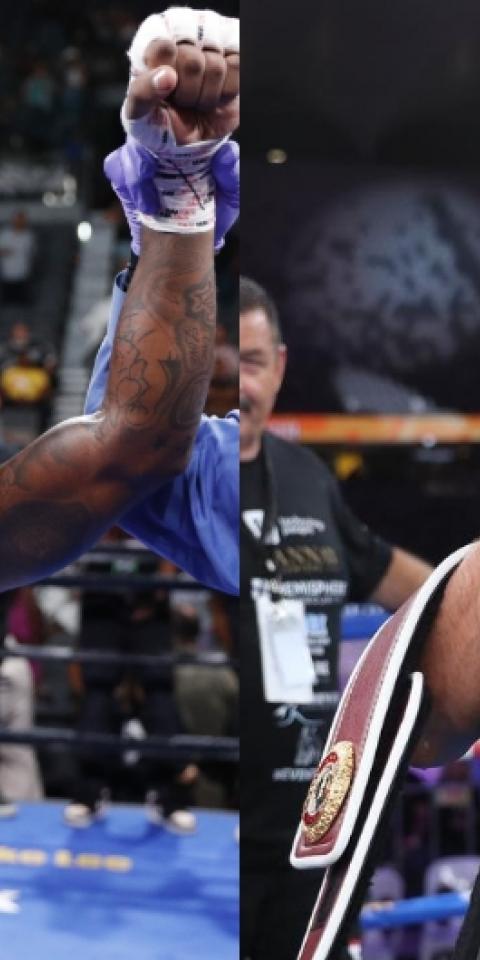 Jermell Charlo (left) is favored in the Charlo vs Tszyu odds