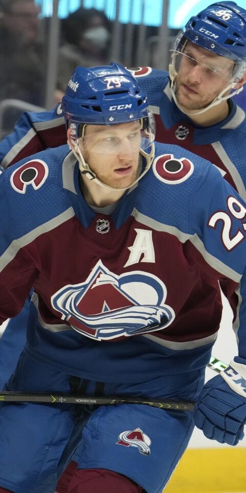 Nathan MacKinnon's Colorado Avalanche featured in our Avalanche vs Jets picks and odds