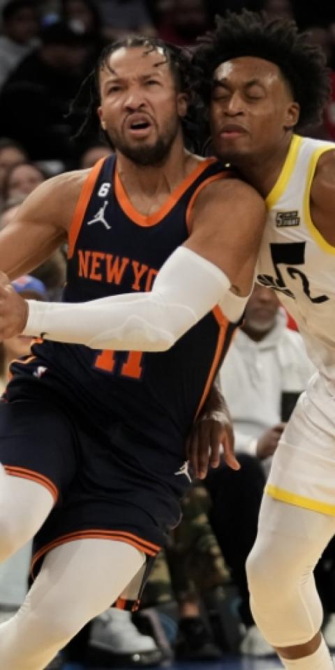 Jalen Brunson and the Knicks opened as small home favorites Monday in Nets vs Knicks odds.