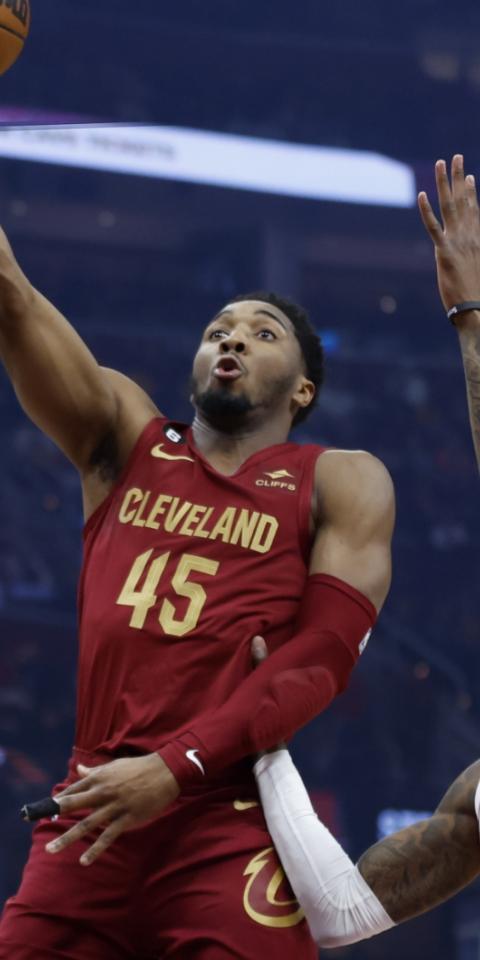 Donovan Mitchell's Cleveland Cavaliers featured in our Cavaliers vs Knicks picks and odds