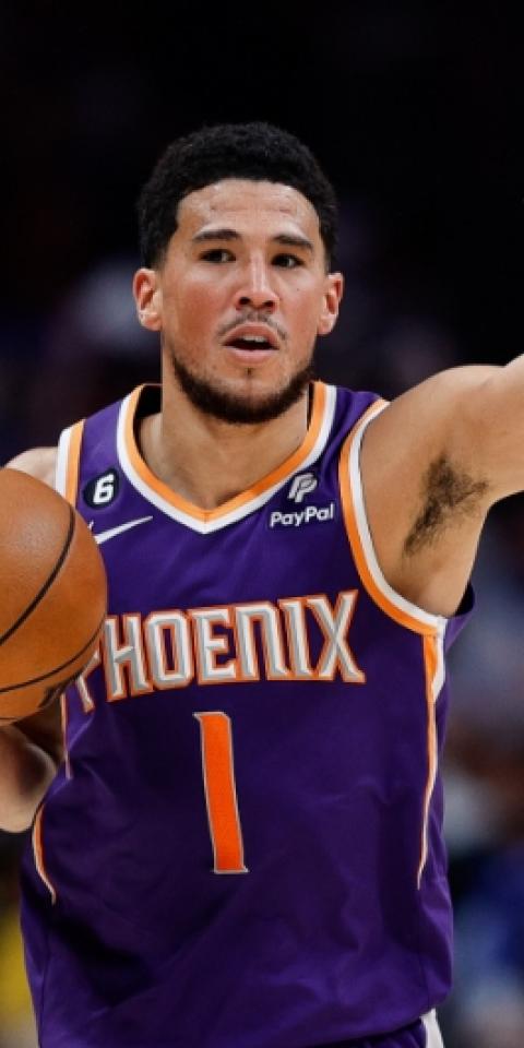 Bet on Devin Booker to hit OVER 2.5 threes