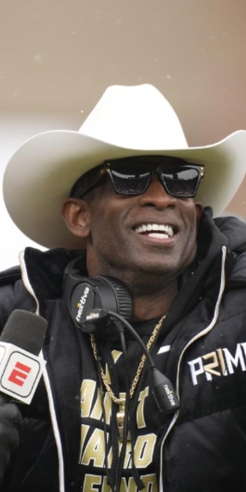 Deion Sanders featured in our 2023 college football win totals