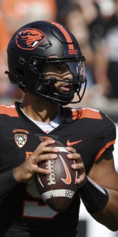 DJ Uiagalelei's Oregon State Beavers featured in our CFB props 