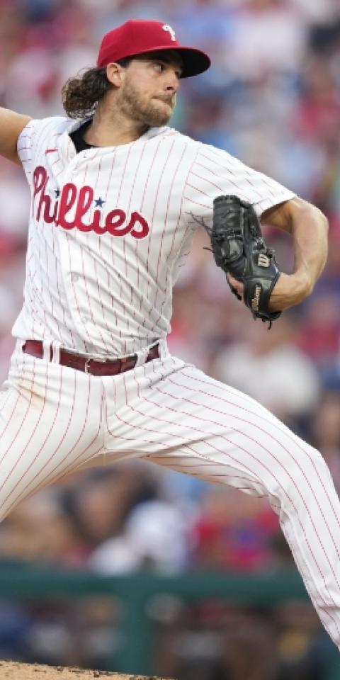 Aaron Nola's Philadelphia Phillies featured in our Marlins vs Phillies picks and odds