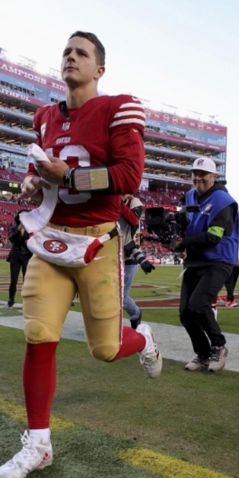 Brock Purdy's San Francisco 49ers featured in our 49ers vs Seahawks picks and odds