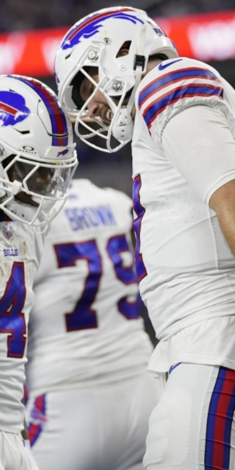 Josh Allen's Buffalo Bills featured in our Bills vs Patriots picks and odds