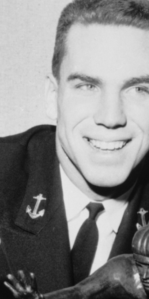 Roger Staubach is featured in our Past Heisman Trophy Winners Series