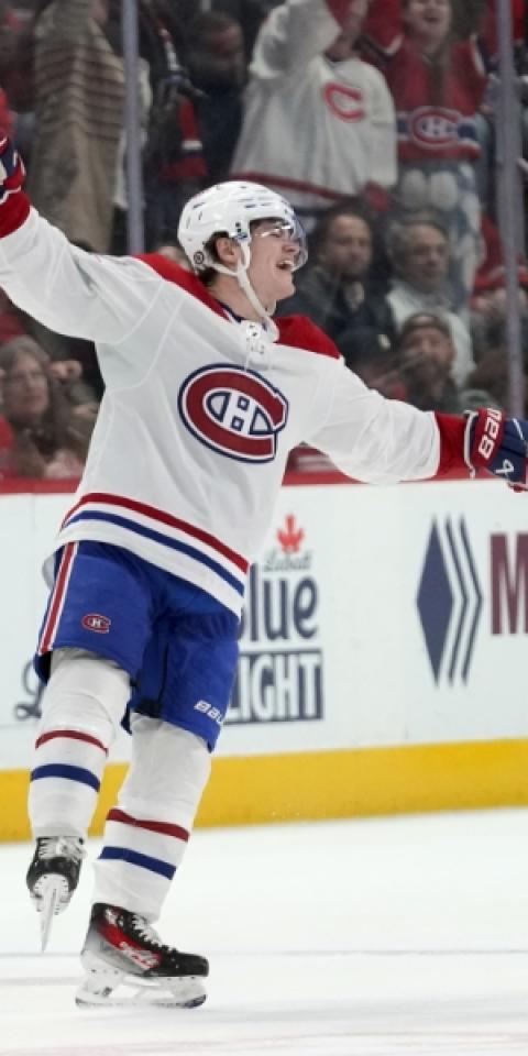 Cole Caufield's Montreal Canadiens featured in our nhl prop bets for tonight