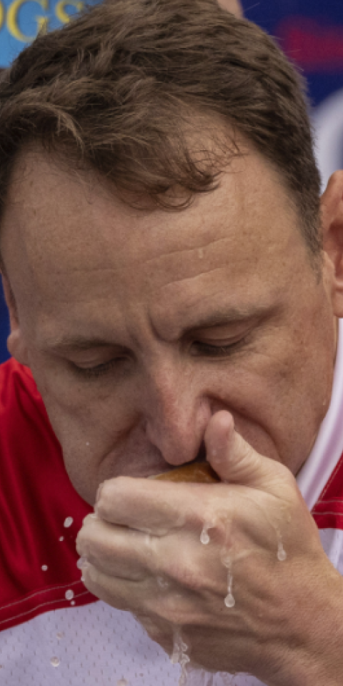 Joey Chestnut is featured in this week's Ecks-Rated Tales From Vegas