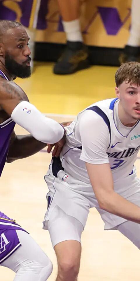 LeBron James, Los Angeles Lakers; Cooper Flagg, Dallas Mavericks