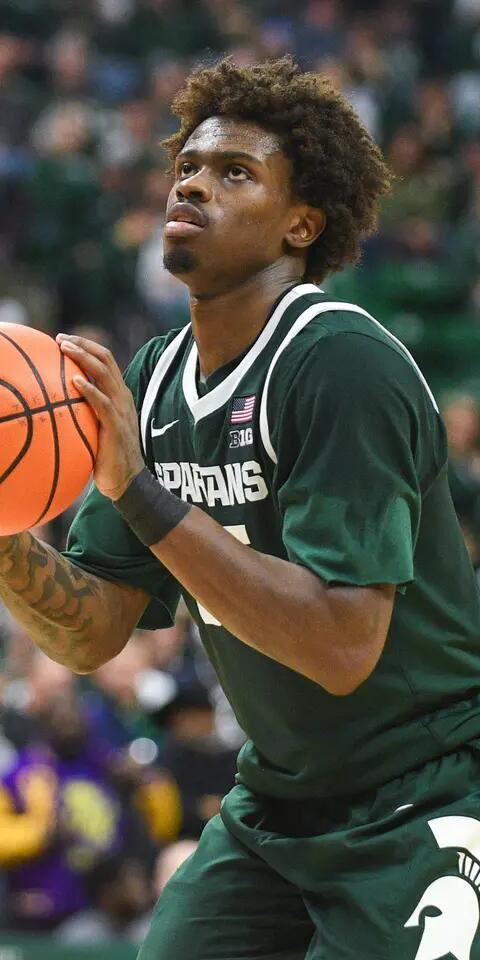 Michigan State F Coen Carr - Michigan State vs Michigan Odds & Picks March 8, 2026