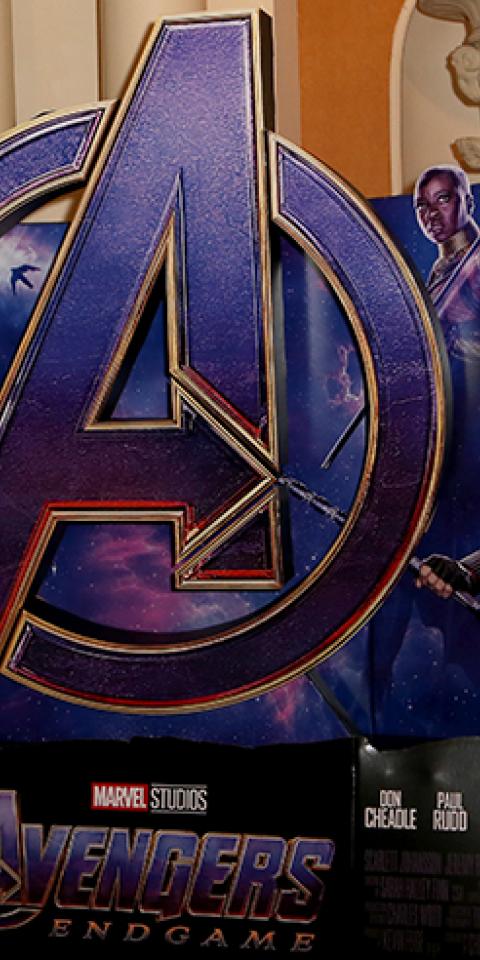 A poster for 'Avengers: Endgame' is shown. Keep up to date on how successful the movie will be by checking out our 'Avengers: Endgame' odds.