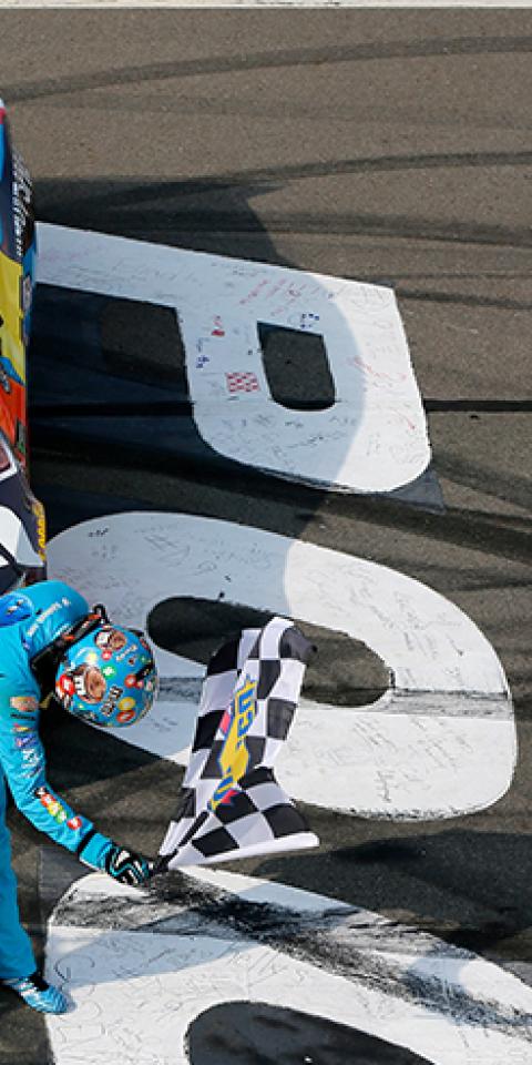 Kyle Busch is the favorite in the Michigan International Speedway Odds.