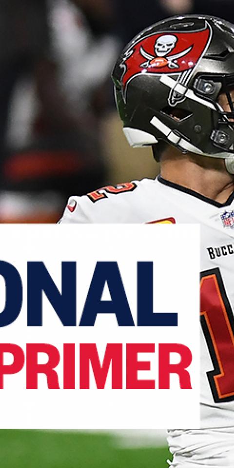 Tom Brady and the Tampa Bay Buccaneers are among our NFL Divisional Round trends to watch.