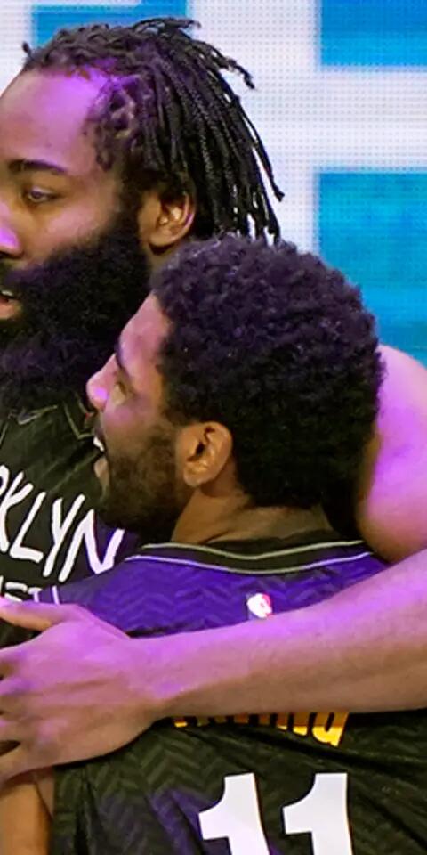 James Harden and Kyrie Irving lead the Nets into Thursday night's game against the Celtics, with Brooklyn favored in NBA betting odds.