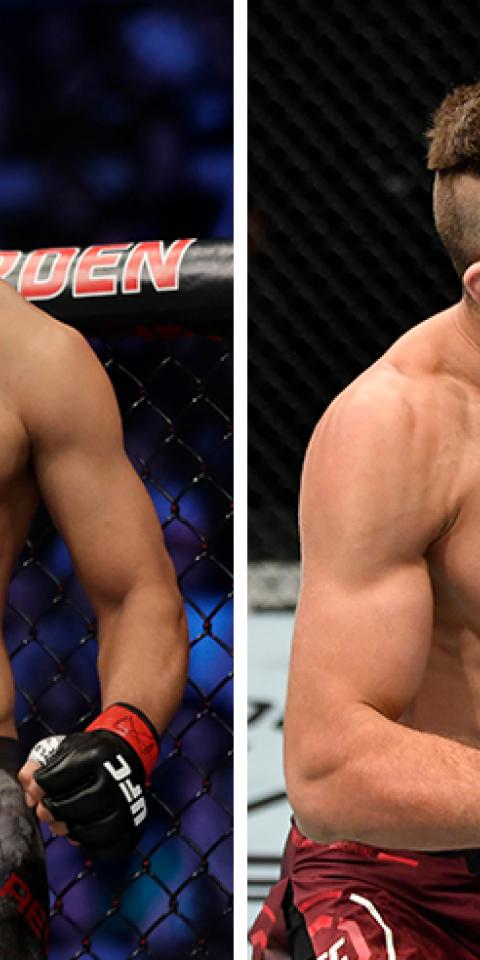 Jiri Prochazka (right) is favored in the UFC Fight Night: Reyes vs Prochazka odds.