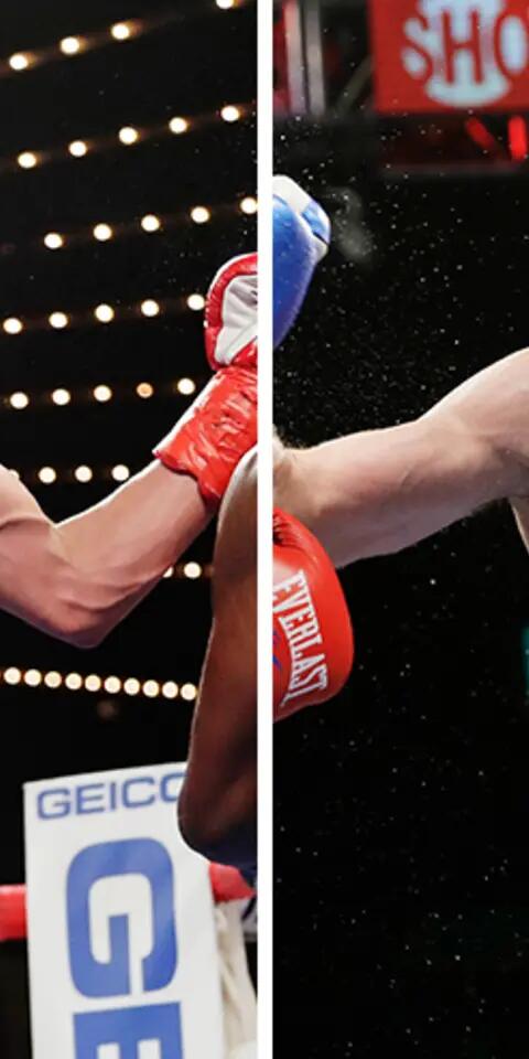 Josh Taylor (right) is favored in the Jose Ramirez vs Josh Taylor odds.