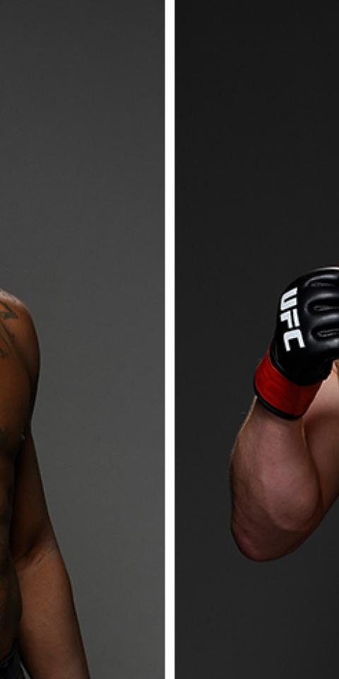 Israel Adesanya (left) is favored in the Israel Adesanya vs Marvin Vettori UFC 263 odds.