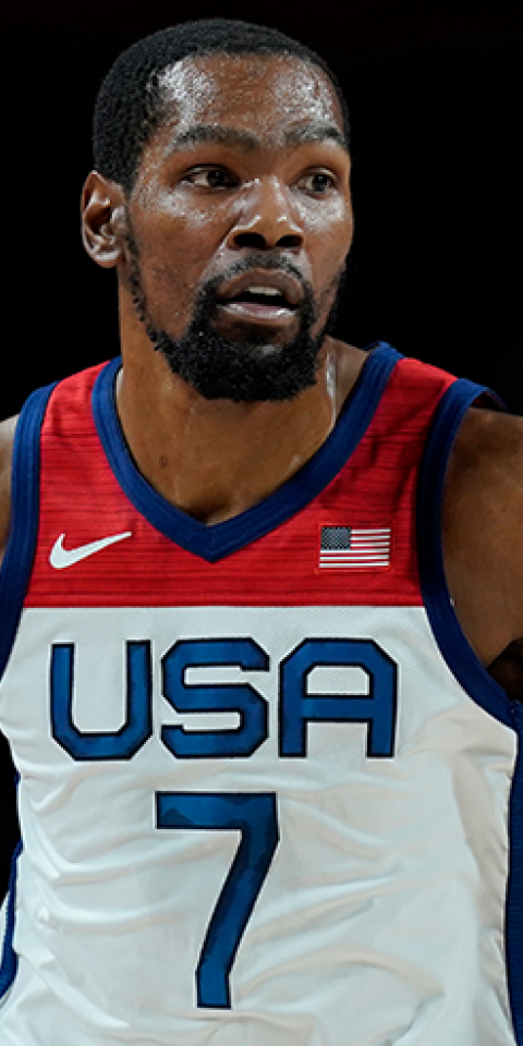 Kevin Durant and Team USA look to win the gold medal in men's basketball on Saturday in Tokyo.