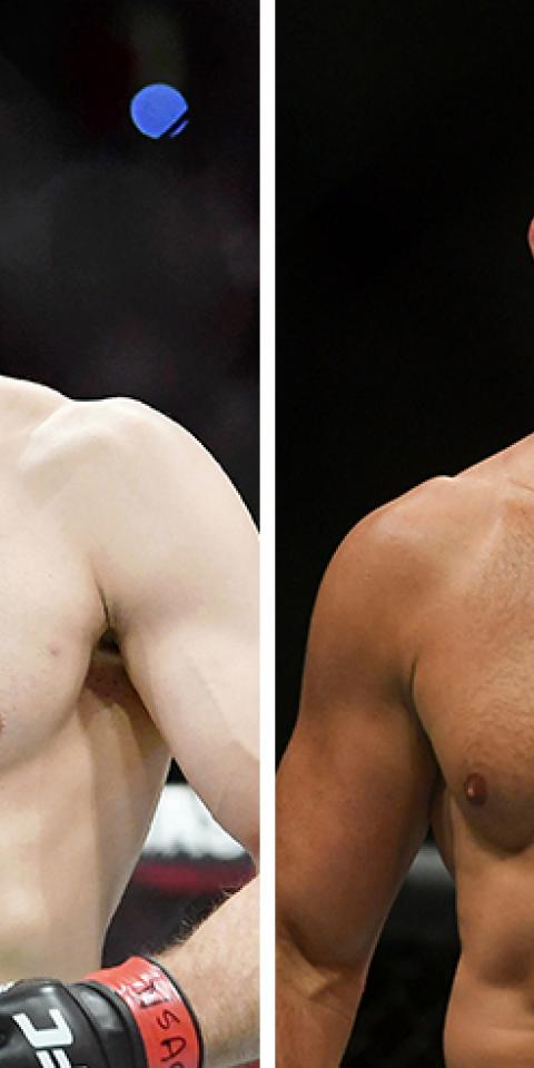 Jan Blachowicz (izquierda) es el favorito en las cuotas del UFC 267 en el evento principal según las casas de apuestas.