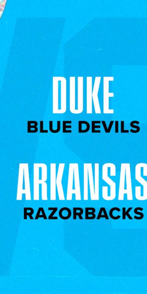 Duke is favored in the Razorbacks vs Blue Devils odds.