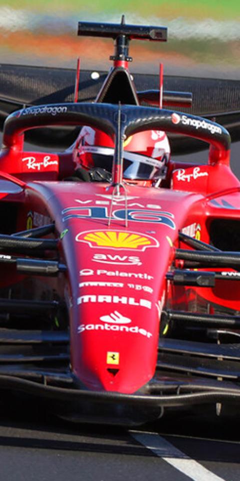 Imagen de Charles Leclerc en el Ferrari. Cuotas y pronósticos del Gran Premio de Emilia Romagna de Fórmula 1.