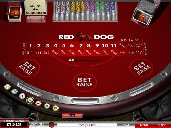 red dog casino games play space